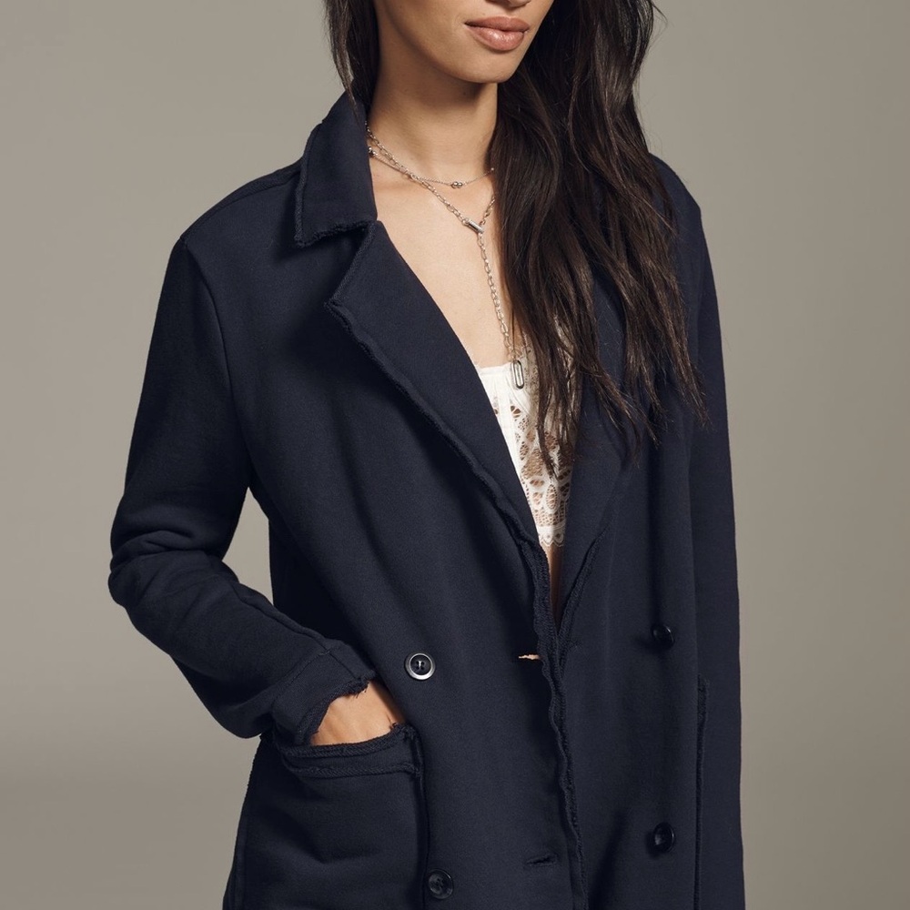 Anthropologie Navy Pea Coat for Women